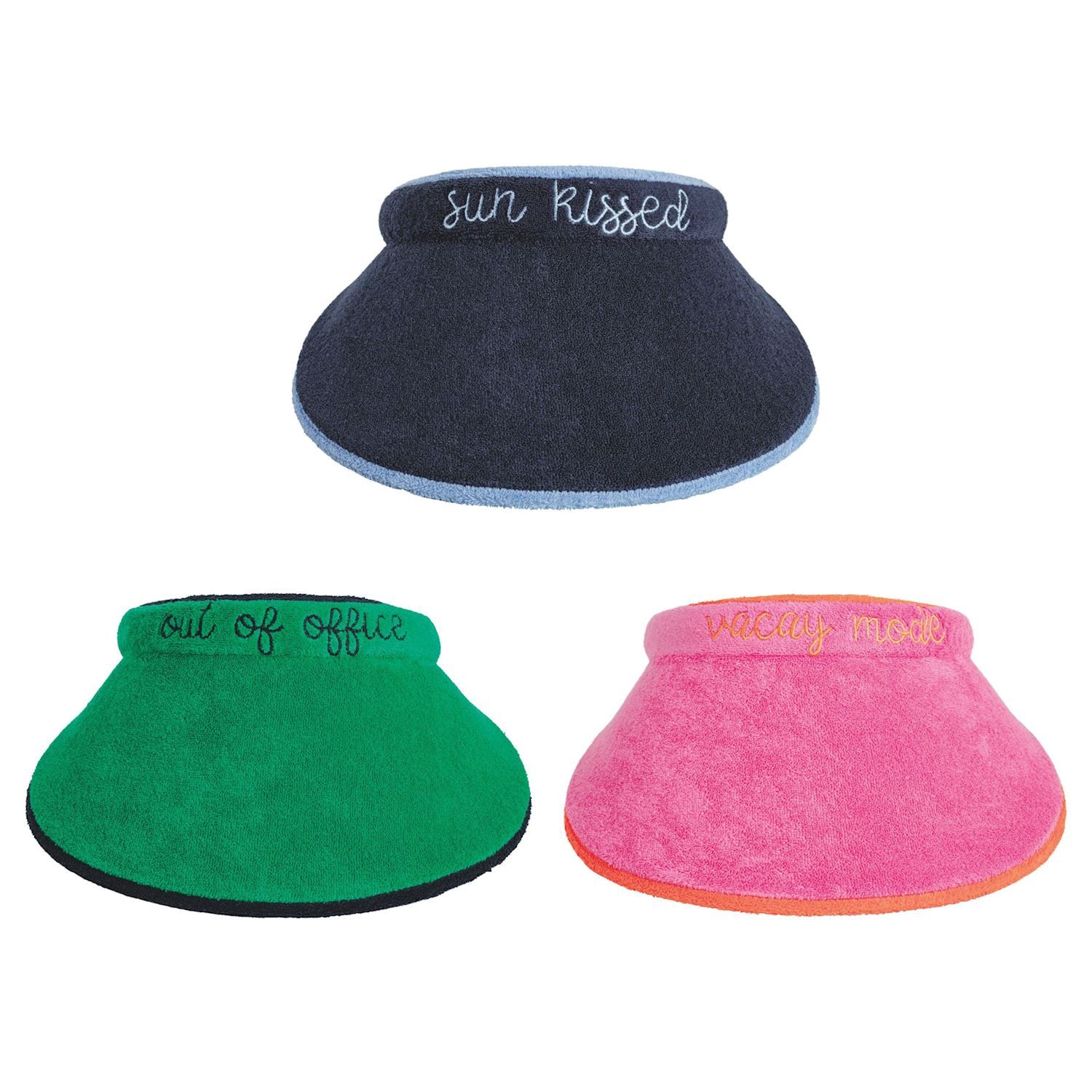 NAVY TERRY CLOTH VISOR