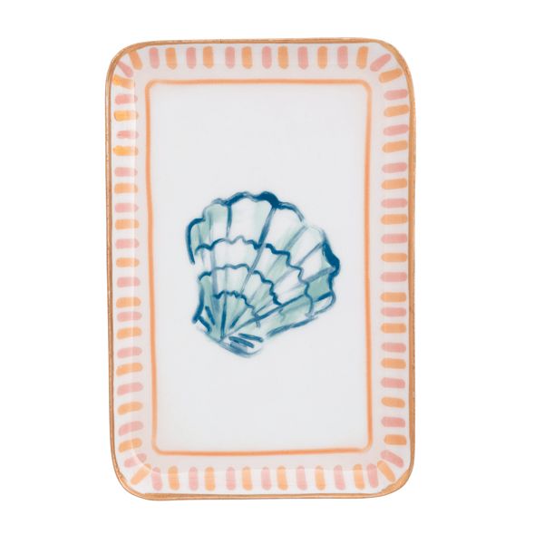 SHELL SEA ENAMEL TRAY