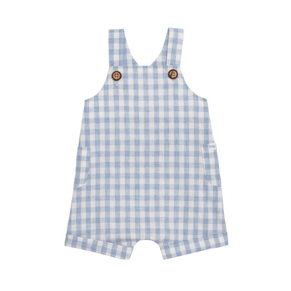 BLUE GINGHAM SHORTALL