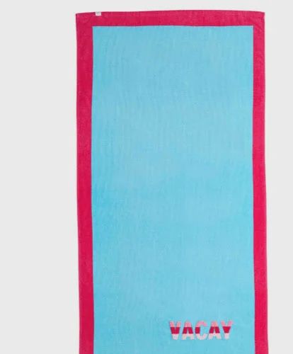 BOUCLE BEACH TOWEL-BLUE