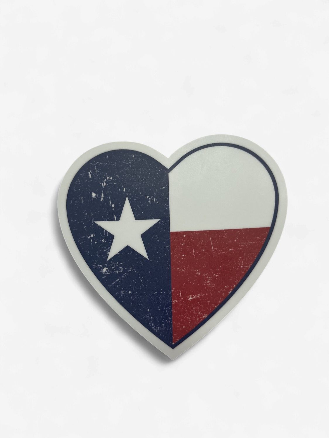 TEXAS FLAG HEART | STICKER