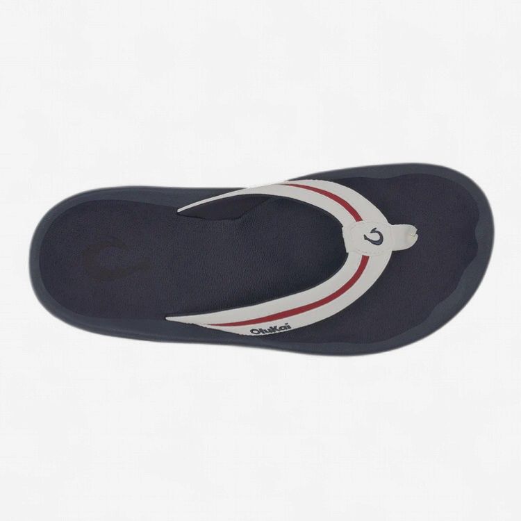 OLUKAI OHANA PALUA BRIGHT WHITE / AMERICANA