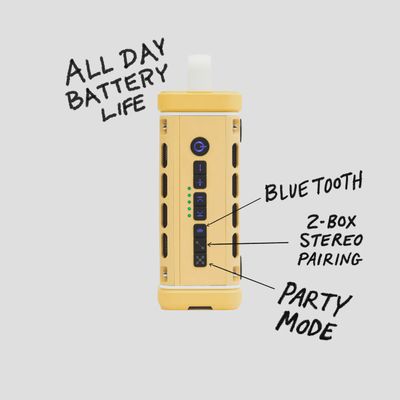 TURTLEBOX SPEAKER RANGER FIGHTING LADY YELLOW