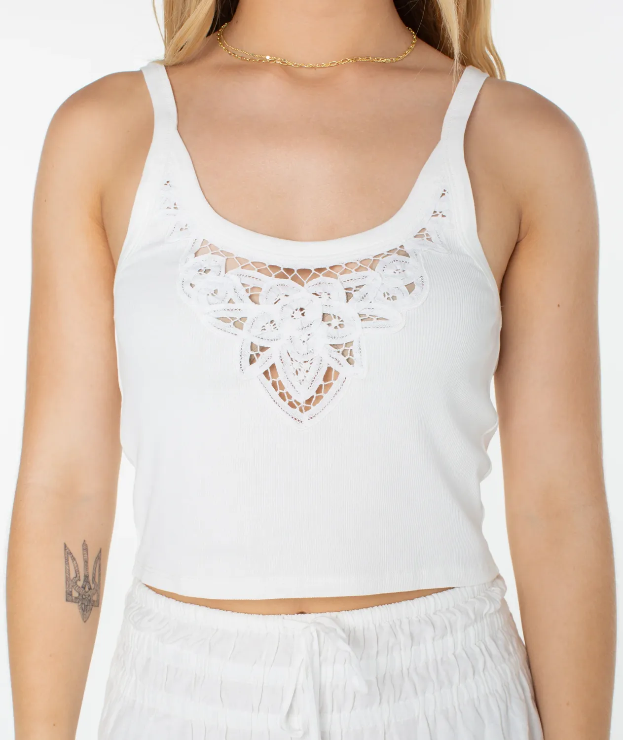 ROXY WANDERLUST TANK-CLOUD DANCER SOLID