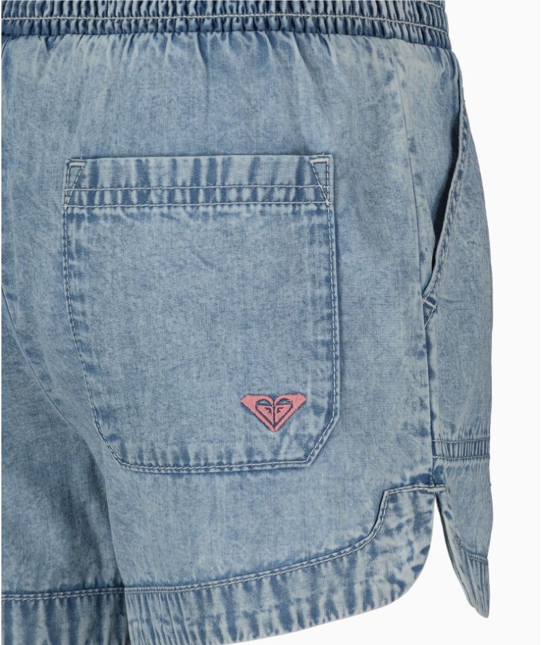 ROXY LITTLE GIRL'S SOLEIL SHORT - BLUE WASH