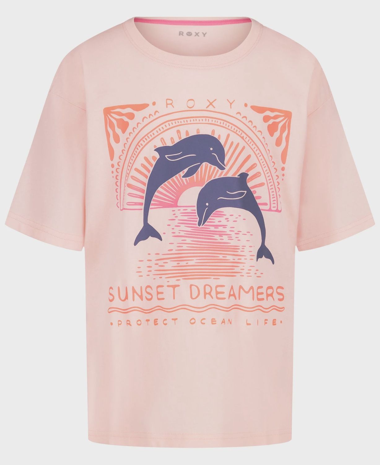 GIRLS' OCEAN LIFE OVERSIZED TEE