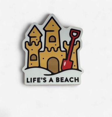 LIFE'S A BEACH SANDCASTLE | STICKER