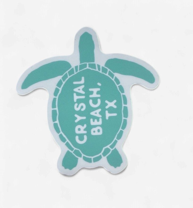 SAVE THE TURTLES - CRYSTAL BEACH, TX | STICKER