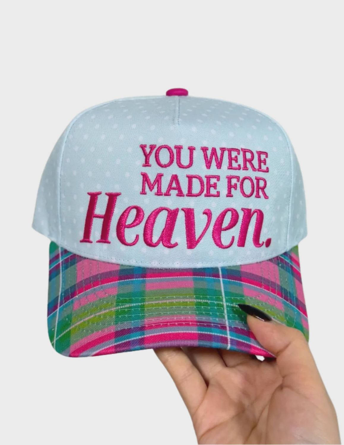 YOU WERE MADE FOR HEAVEN CANVAS CAP