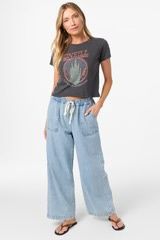 O’NEILL ROAD TRIPPIN FITTED TEE-WASHED BLACK