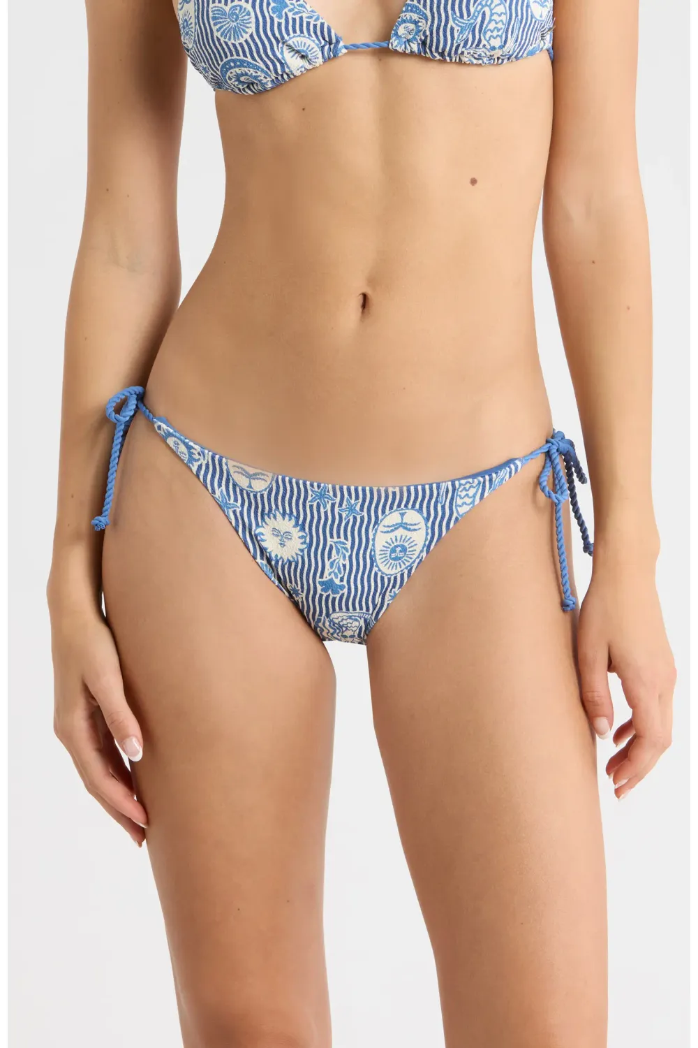 RIP CURL CATALINA WAVES TIE SIDE CHEEKY-VINTAGE BLUE