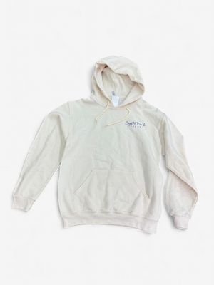 CRYSTAL BEACH ADULT HOODED SWEATSHIRT-SWEET CREAM HEATHER