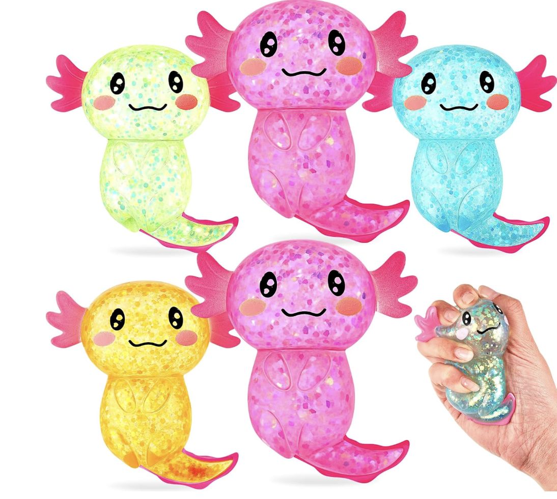 GLITTER STRECTCHING AXOLOTLS
