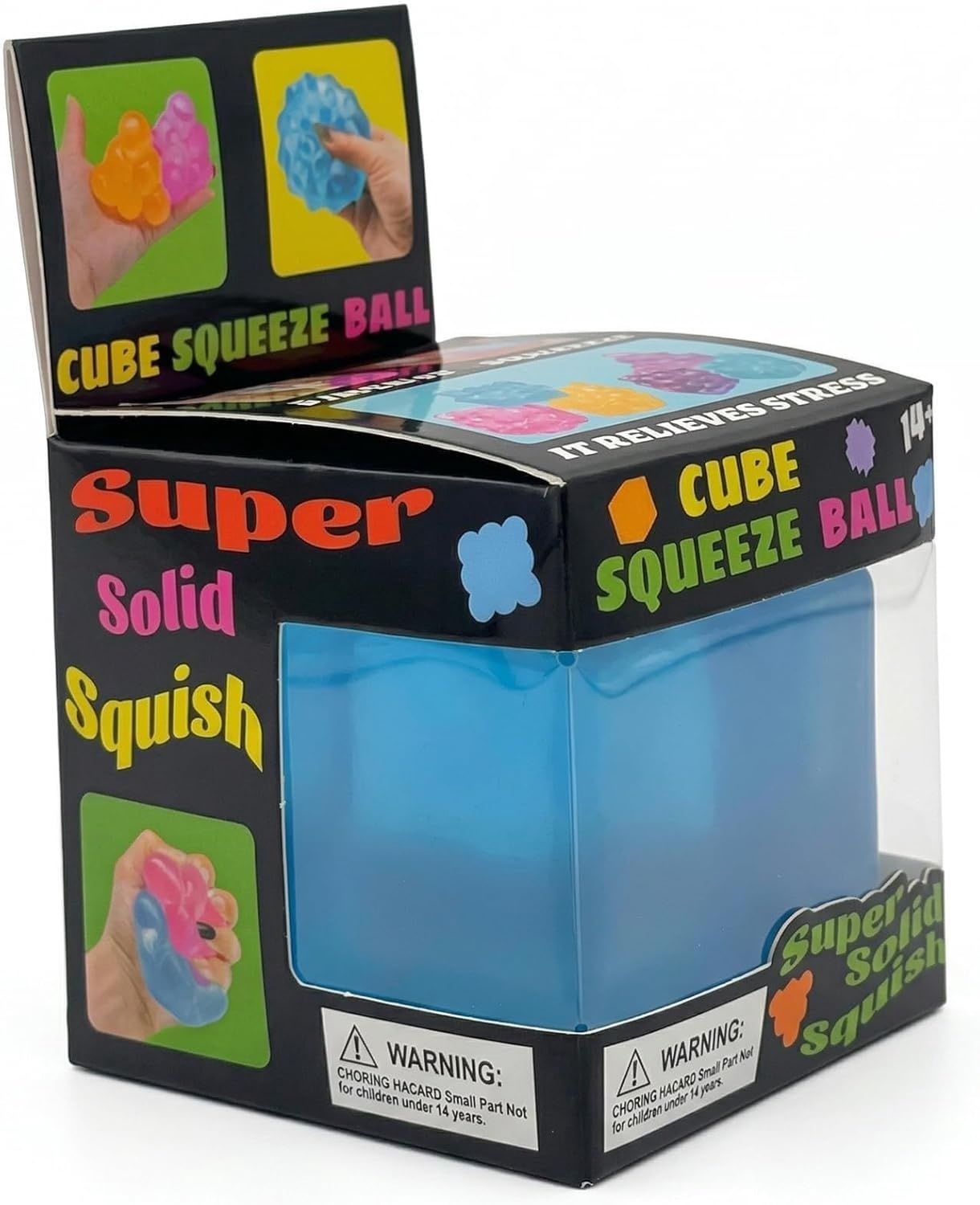 SQUISHY CUBE 5 CM MULTIPLE COLORS