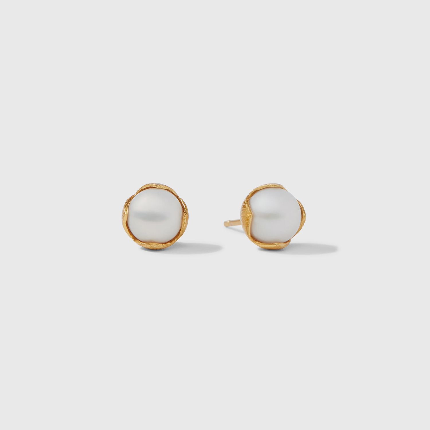 JULIE VOS PENELOPE STUD - GOLD PEARL