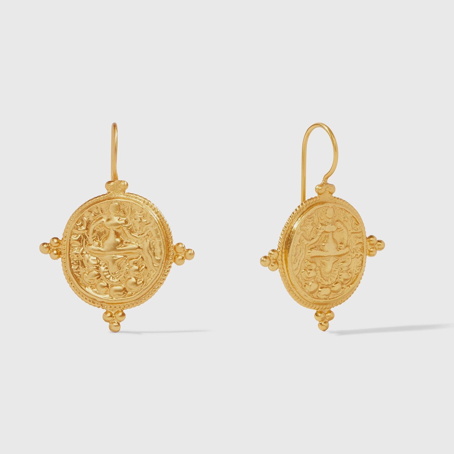 JULIE VOS QUATRO COIN EARRING - GOLD - OS