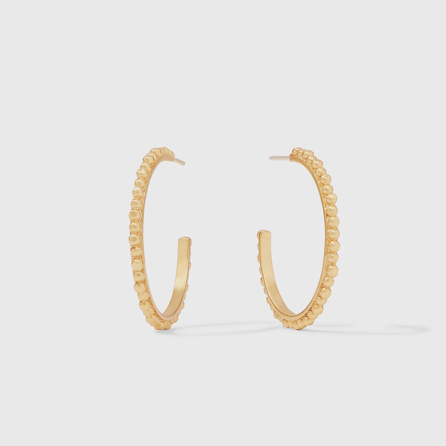 JULIE VOS COLETTE BEAD HOOP GOLD