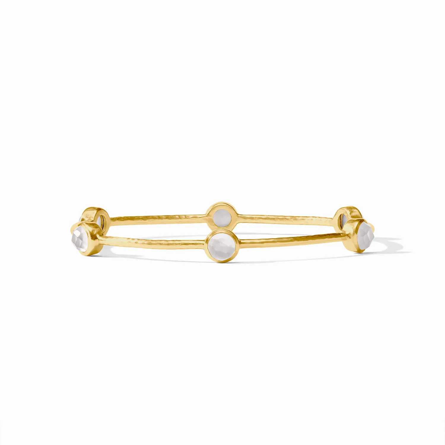 JULIE VOS MILANO BANGLE-CUBIC ZIRCONIA-M - GOLD