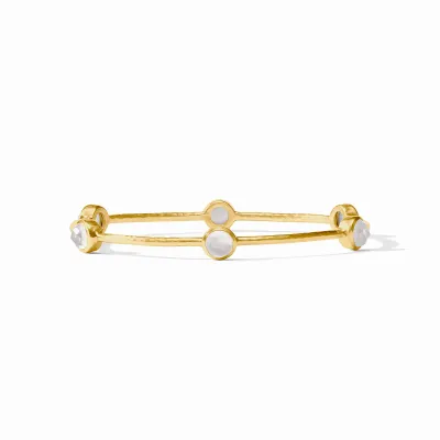 JULIE VOS MILANO BANGLE-CUBIC ZIRCONIA-M - GOLD