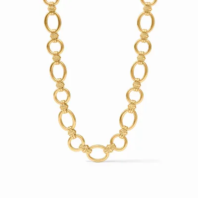 JULIE VOS PORTOFINO LINK NECKLACE-OS - GOLD