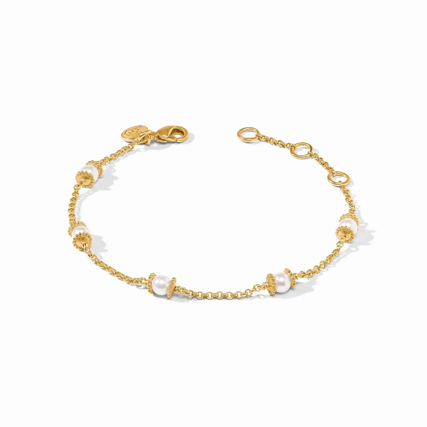 JULIE VOS HYDRA DELICATE BRACELET-PEARL-OS - GOLD