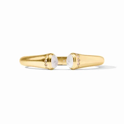 JULIE VOS CANNES DEMI CUFF-PEARL-OS  - GOLD