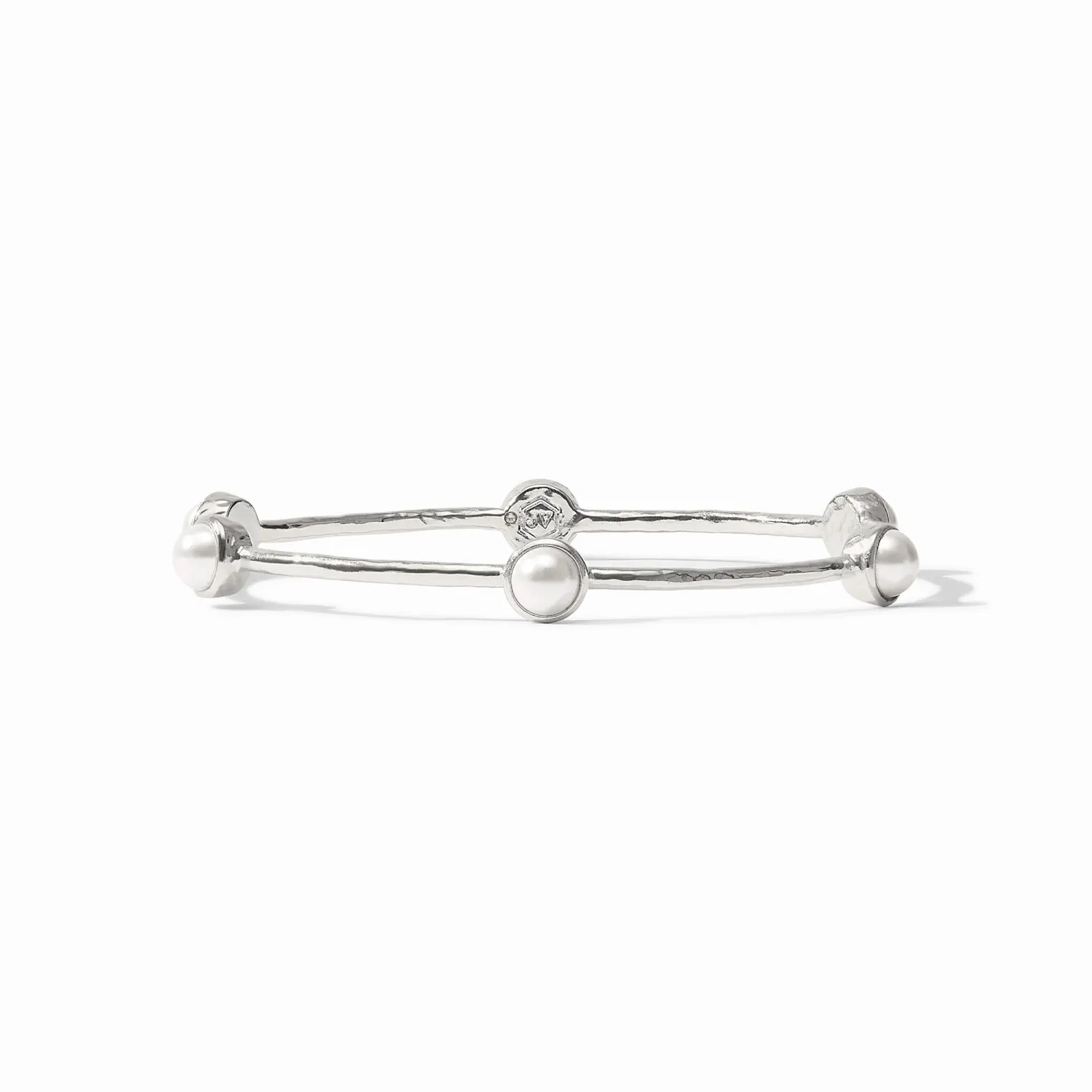 JULIE VOS MILANO LUXE BANGLE-PEARL-M - SILVER