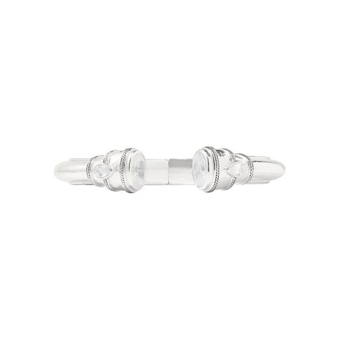 JULIE VOS CANNES DEMI CUFF-CUBIC ZIRCONIA-OS - SILVER