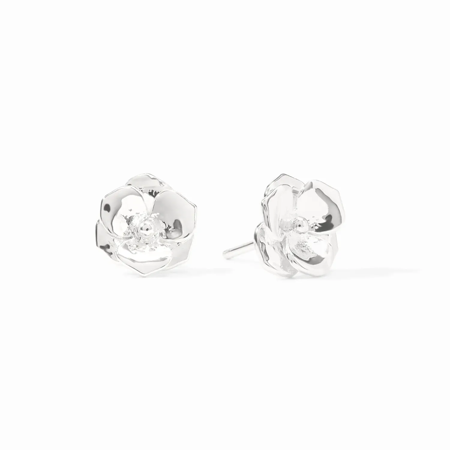 JULIE VOS BLOOM STUD-SILVER-OS - SILVER
