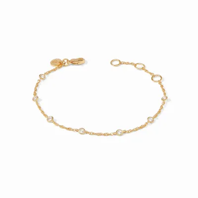 JULIE VOS CELESTE DELICATE BRACELET-CUBIC ZIRCONIA-OS  - GOLD