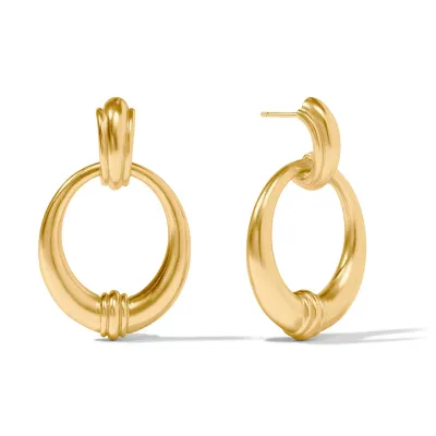 JULIE VOS PORTOFINO DOORKNOCKER EARRING-OS - GOLD