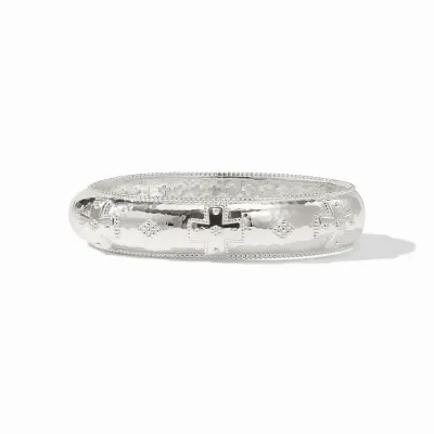 JULIE VOS CANTERBURY HINGE BANGLE-SILVER-OS - SILVER