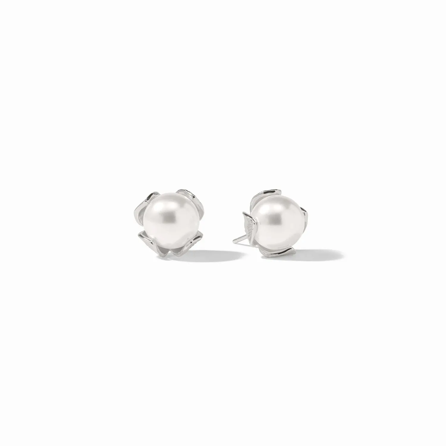 JULIE VOS PENELOPE STUD-PEARL-S - SILVER