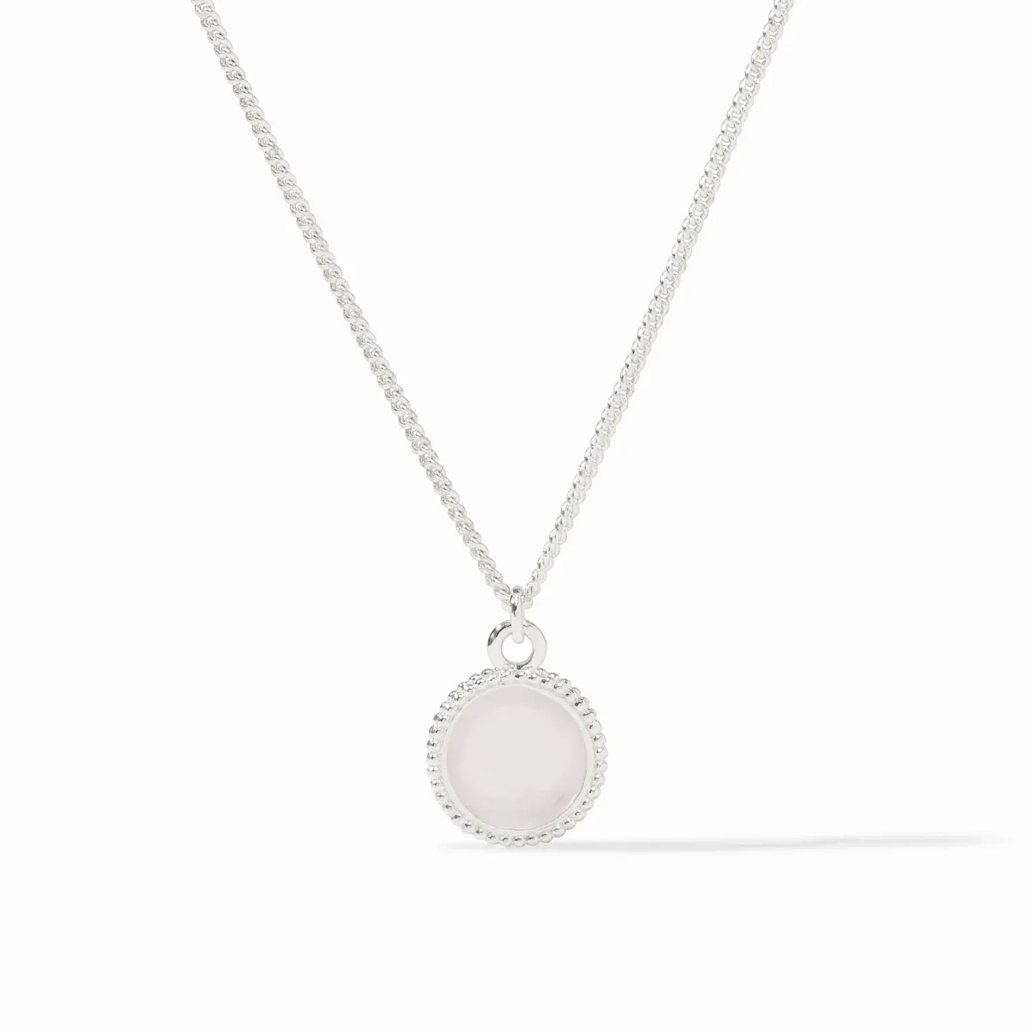 JULIE VOS FLEUR-DE-LIS SOLITAIRE NECKLACE-CUBIC ZIRCONIA-OS - SILVER