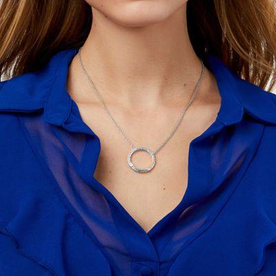 JULIE VOS ASTOR DELICATE NECKLACE-CUBIC ZIRCONIA-OS - SILVER