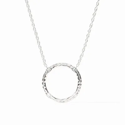 JULIE VOS ASTOR DELICATE NECKLACE-CUBIC ZIRCONIA-OS - SILVER