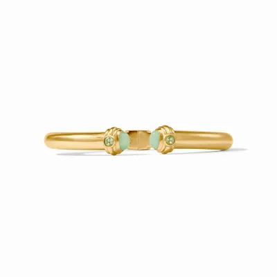 PORTOFINO DEMI CUFF AQUA JADE - OS - GOLD