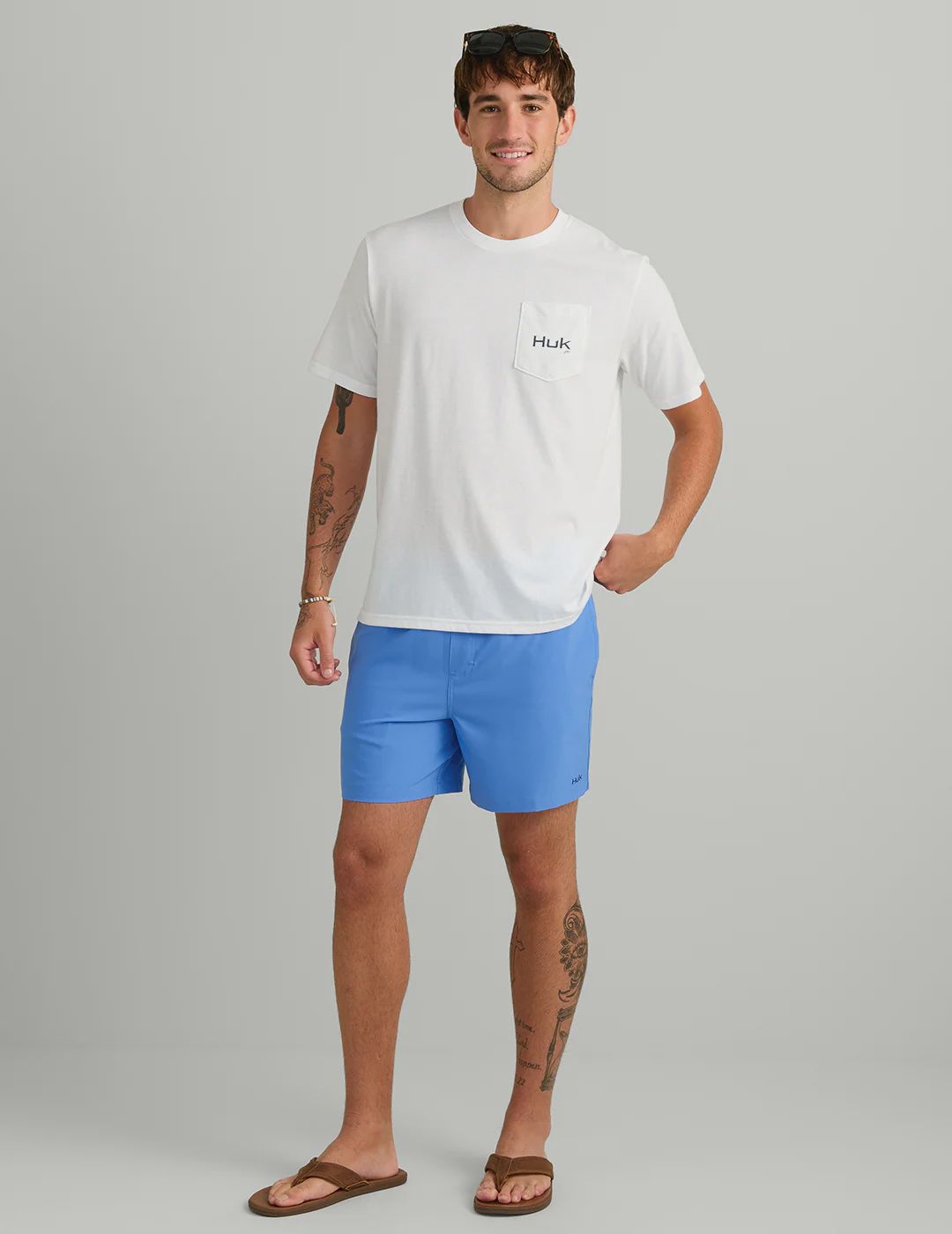 HUK PURSUIT PRINTED VOLLEY SWIM SHORT - REGATTA