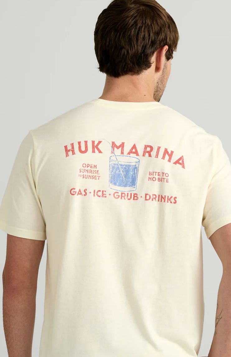 HUK MARINA SS TEE - EGRET
