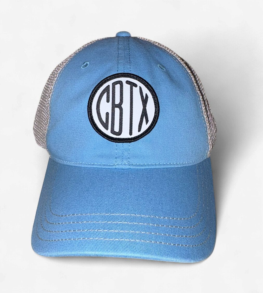 RICHARDSON 111 CBTX CAP COLUMBIA BLUE AND KHAKI