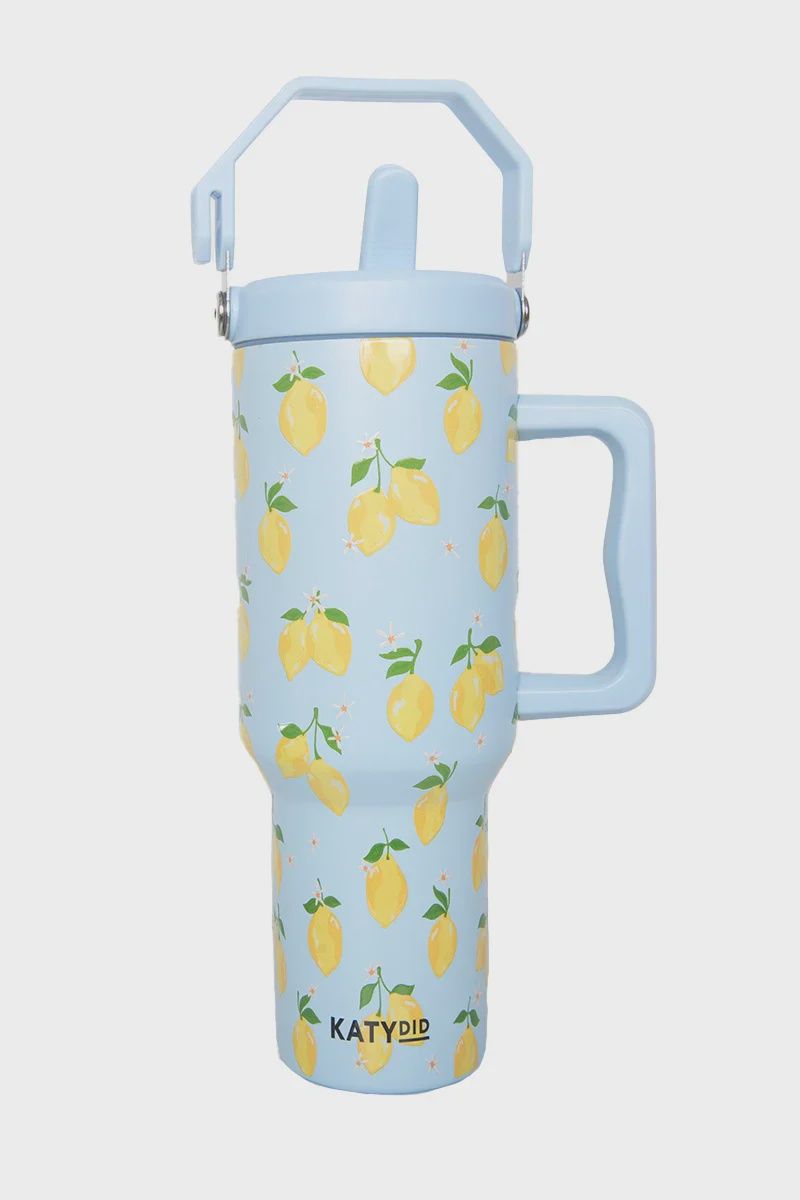 KATYDID ZESTY LEMONS TUMBLER CUP