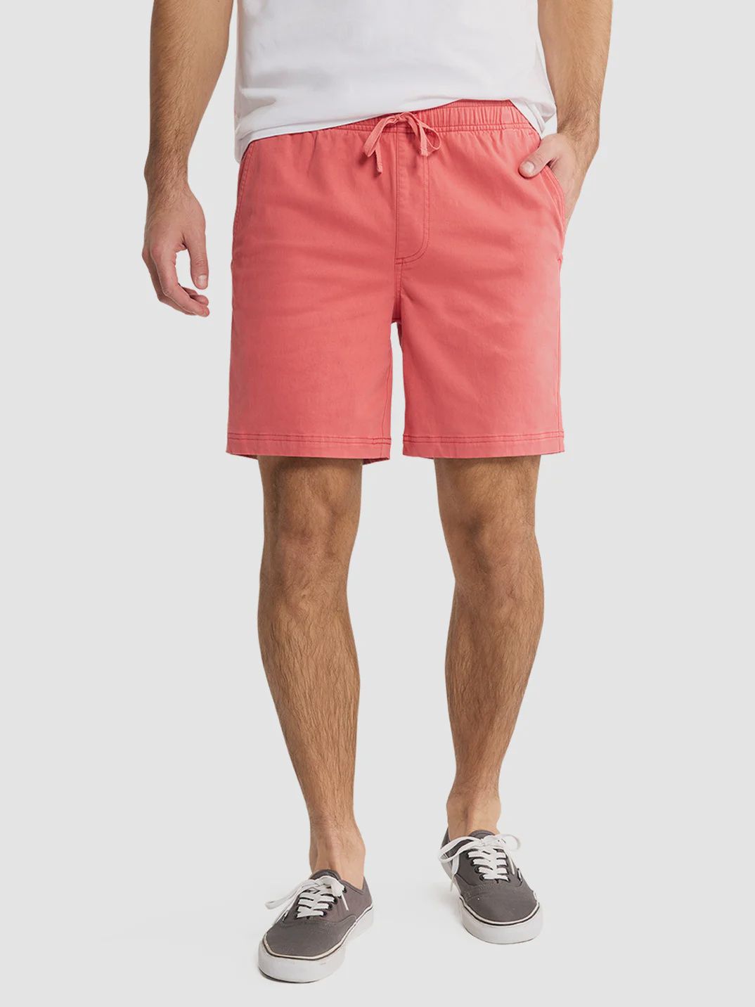 FAIR HARBOR HORIZON PULL ON SHORT-WASHED RED