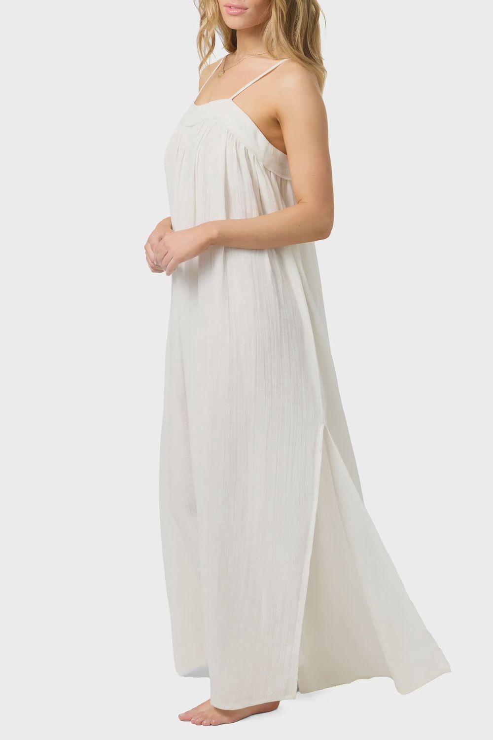 O’NEILL SWS SAINMAXI COVERUP DRESS-WHITE