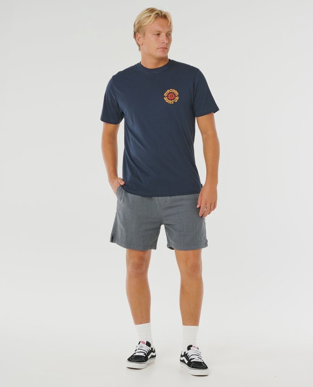 RIP CURL PACIFIC RINSE CIRCLE TEE-DARK NAVY