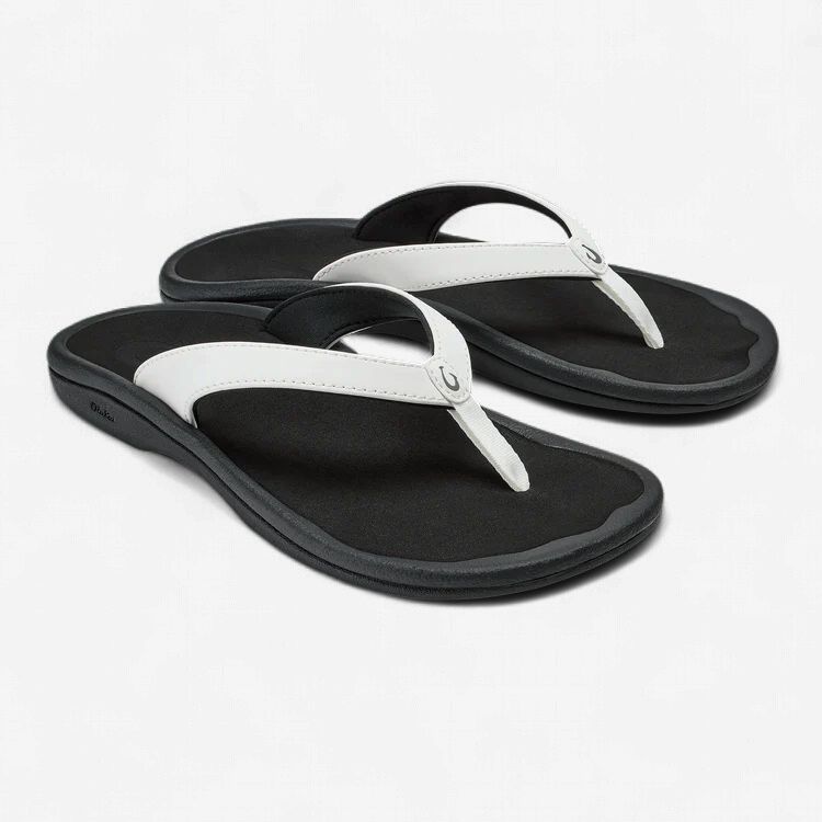 OLUKAI OHANA LAHI W WHITE SAND/BLACK