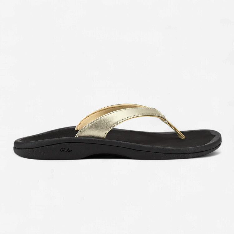 OLUKAI OHANA LAHI W GOLD/BLACK