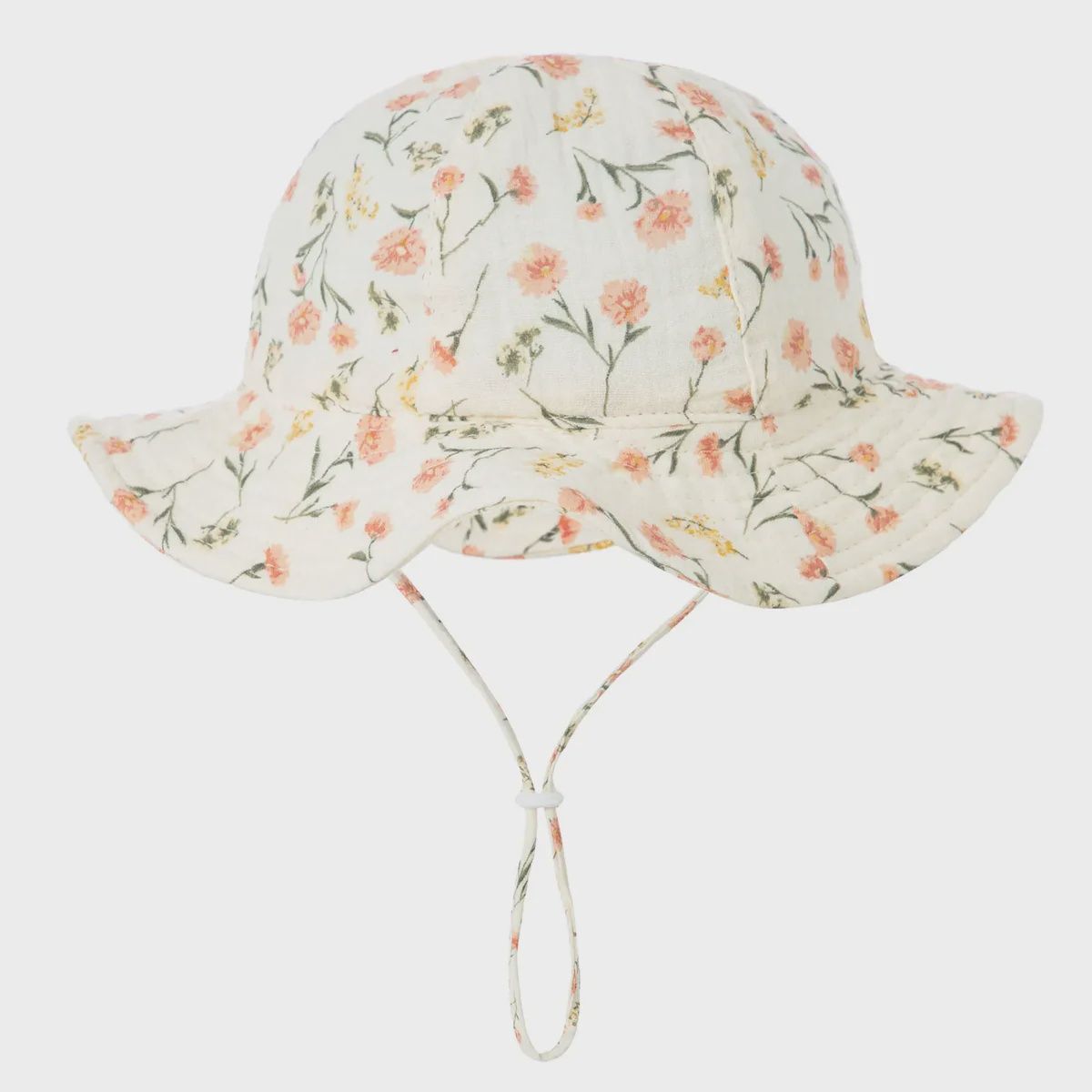 BABY SUN HAT-PEACH FLOWER