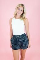 LULU MAC MINI POLKA DOT BOXER-NAVY