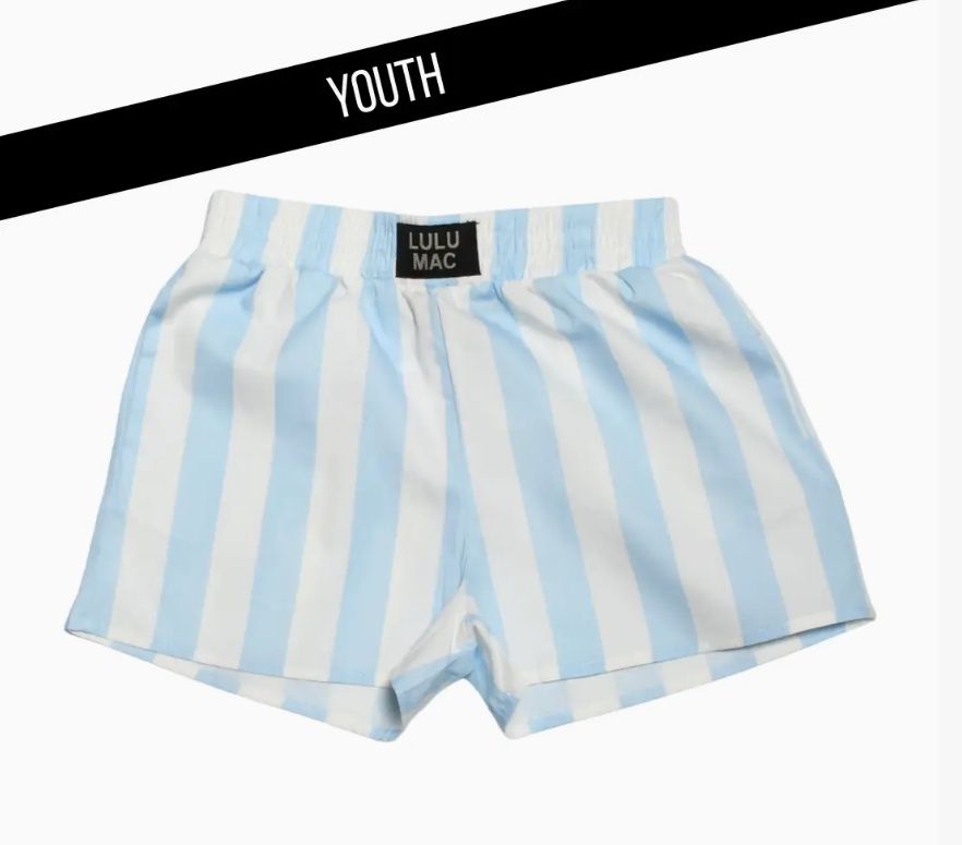 LULU MAC DARBY KIDS SHORTS-LIGHT BLUE