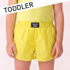 LULU MAC TODDLER SOLID SHORT-NEON YELLOW